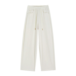 五只白鹅春夏爆款防晒九分休闲裤高腰时尚百搭显瘦透气茧型裤2670