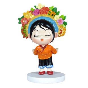 【簪花女孩摆件】福建泉州厦门旅游文创浔浦女卡通玩偶手办纪念品