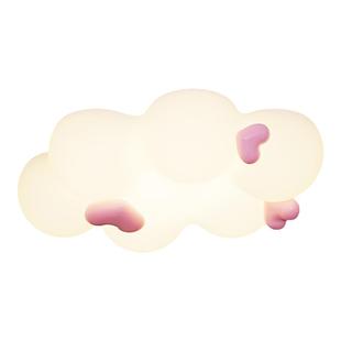 简约现代儿童房吸顶灯卧室灯卡通女孩房间滚塑pp材质云朵护眼led