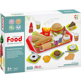 过家家汉堡包玩具仿真大号拼装食物甜甜圈冰淇淋餐具儿童面包模型