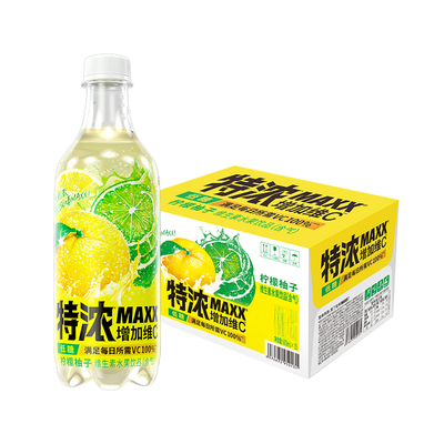 【交个朋友】 MAXX 特浓果汁微碳酸饮料气泡水 整箱500ml*15瓶