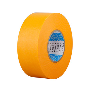 友立和纸胶带美纹纸专用外墙真石漆美缝贴条美文胶纸批发装修墙面无痕保护膜7388黄色不留胶喷油漆遮蔽分色纸