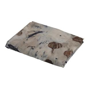 知秋|二三米尤加利叶植物染布料 柔软精梳棉侘寂新中式设计师面料