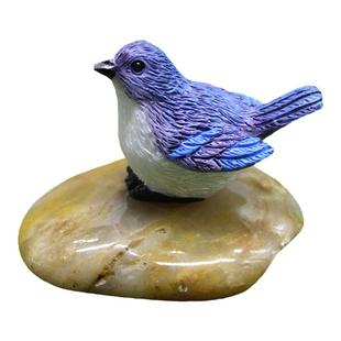 树脂可爱小动物摆件家居桌面迷你小鸟窝多肉园艺装饰盆景阳台花园