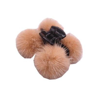 秋冬刘海真毛毛中号抓夹