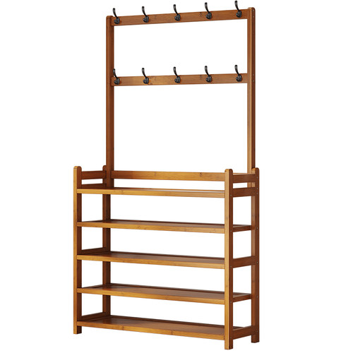 鞋架家用门口多层新款2025爆款鞋帽架置物架多功能鞋柜衣帽架一体