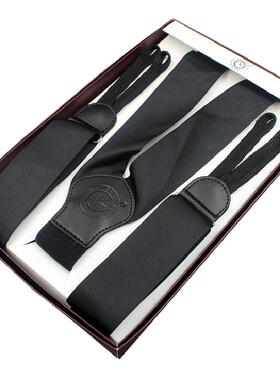 涤纶缎面纽扣式多色吊裤带新品