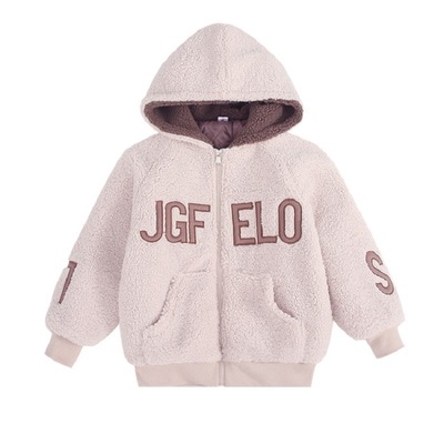 女童外套秋冬装2024新款羊羔毛绒女孩毛毛衣大童加绒加厚洋气卫衣