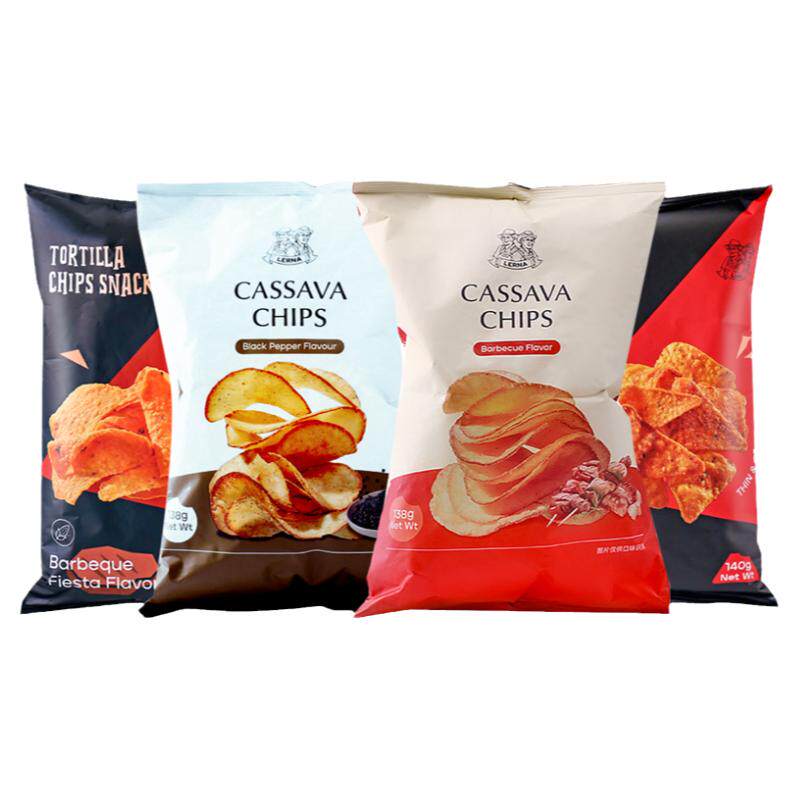 印尼进口莱纳LERNA木薯片追剧解馋小零食休闲食品大礼包膨化薯片