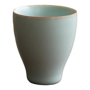 德化陶瓷【茶杯】圆闻香杯70ml/精工汝窑/天青色/高档客杯/品茗杯