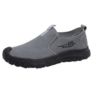 2026春季男士健步鞋轻质一脚蹬户外休闲鞋防滑轻便中老年爸爸鞋子