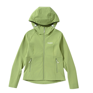 黑冰修身软壳衣女春季新款户外徒步耐磨防风外套防泼水登山服2519