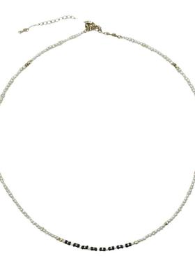 waki芝麻糖项链小众串珠首饰