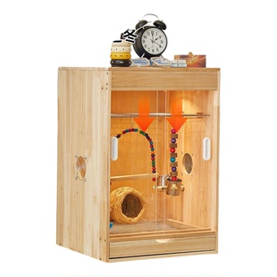 幼鸟保温箱鹦鹉饲养箱鸟笼子四季育雏恒温牡丹玄凤木质繁育箱热销