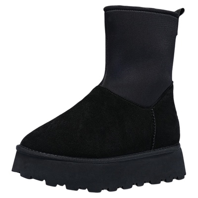 艾今24冬8cm厚底增高羊毛雪地靴