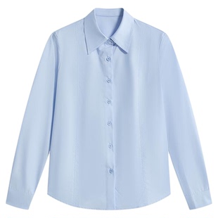 达佳诗白色衬衣女冷淡系设计感上衣法式小资衬衫面试职场通勤穿搭