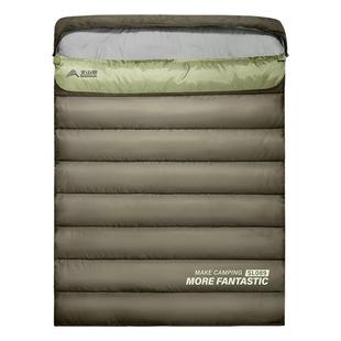 北山狼户外成人睡袋双人冬季加厚防寒保暖露营办公室午休被子两用