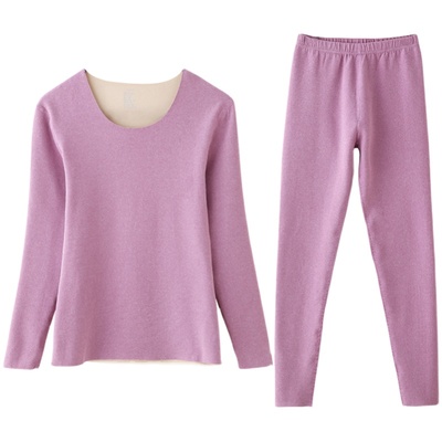 保暖内衣一体发热磨毛中厚