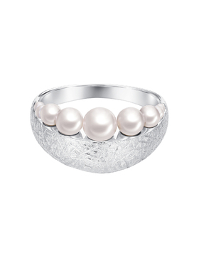 TOGGLER925银镀金珍珠戒指