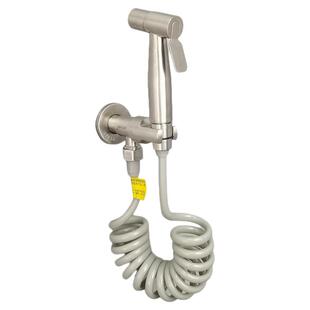 卫生间304不锈钢三角阀带喷枪套装地板冲洗清洗屁股喷头冲洗厕所