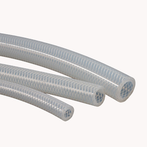 高压蒸汽网纹硅胶管全新料加厚无味管耐高温耐压防爆编织纤维软管