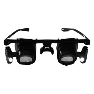 高倍24倍头戴眼镜便携式钟表维修放大镜led灯手机电子元件焊接用