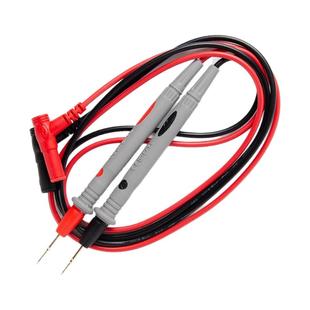 万用表表笔线插头特尖头硅胶线探针刚针加长通用表专用表笔线配件