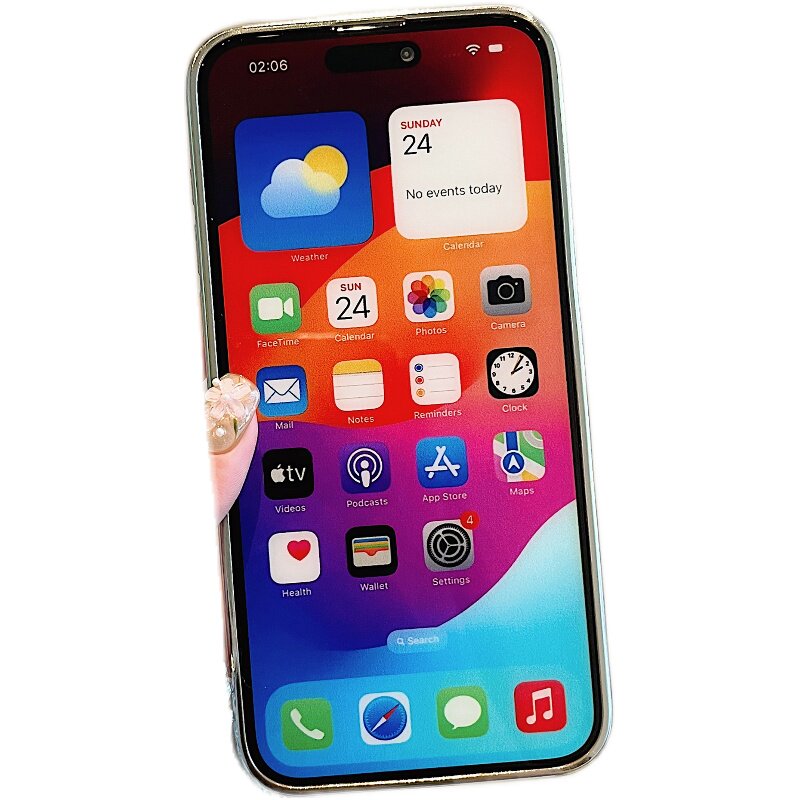 适用苹果15女新款手机壳iphone16promax立体滴胶水钻蝴蝶kt猫14plus带手链13女神气质12硅胶11全包