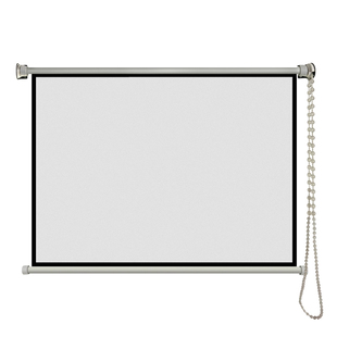 定做高清抗光手动自锁幕布窗帘手拉84寸100寸120寸家用投影仪拉帘幕布简易壁挂投影机幕布手动幕电影幕卷帘幕