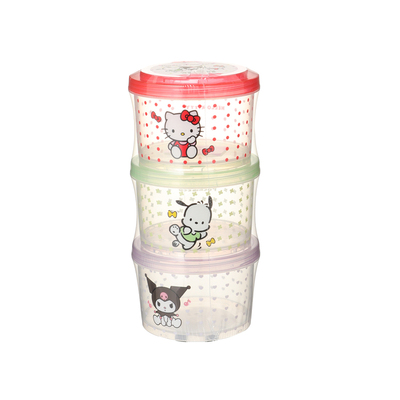 MINISO名创优品Sanrio characters系列可叠加圆形便当盒分装盒