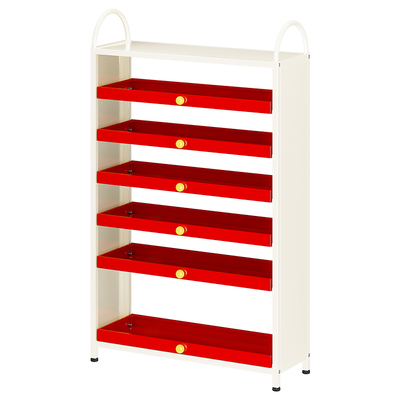 弗林斯钢制鞋柜入户玄关抽拉式收纳柜子多层家用大容量门口鞋柜架