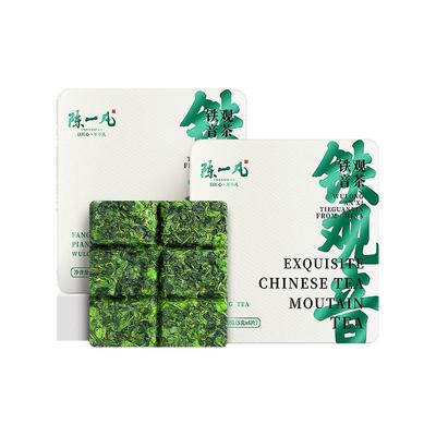 陈一凡 铁观音乌龙茶叶 新茶乌龙铁观音便携小方片礼盒装30g