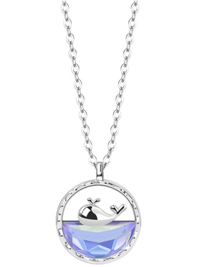 鲸生有你项链女生情人节生日礼物