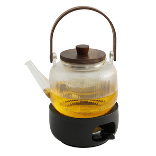 茶壶加热底座蜡烛煮茶温茶炉高颜值玻璃花果茶壶茶具套装电煮茶炉