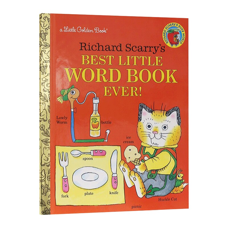 英文原版绘本 Richard Scarry's Best Little Word Book Ever 斯凯瑞小金书系列 棒棒的小小词汇书 英文版 进口英语原版书籍