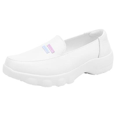 三邦法拉轻便透气软底牛皮护士鞋