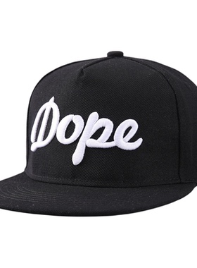 春夏嘻哈DOPE字母刺绣棒球帽