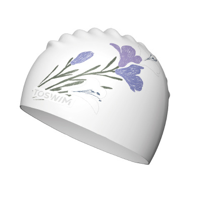 TOSWIM花语硅胶泳帽优雅高级