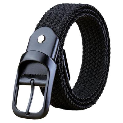 松紧中青年男女休闲风帆布腰带