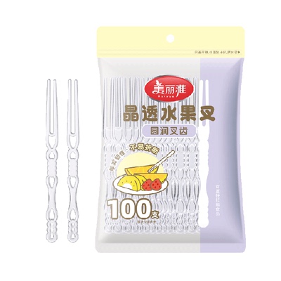 美丽雅一次性加厚加硬水果叉