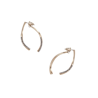 AJIDOU阿吉豆耳钉女交叉鱼尾耳环