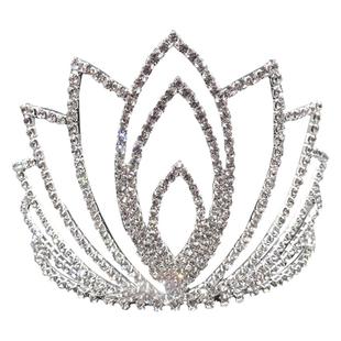 舞台选美颁奖皇冠冠军头饰新娘结婚婚纱礼服水钻发饰酒吧开业王冠