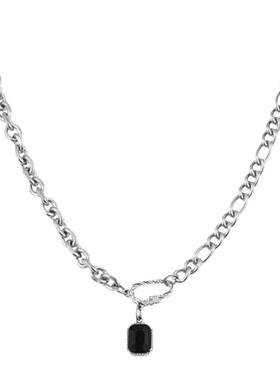 合金水晶女独特设计锁骨链