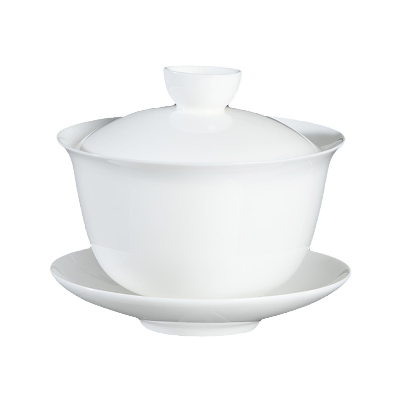 凤凰单丛轻薄透光三才盖碗迷你高端旅功夫茶具小容量潮州家用骨瓷