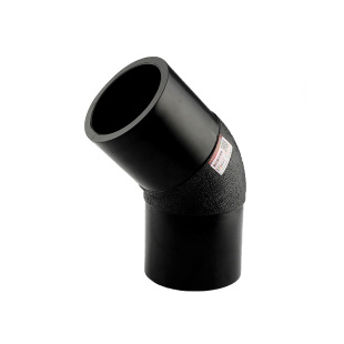 给水管接头配件管材PE45度弯头变径热熔快速全新料排水黑色灌溉