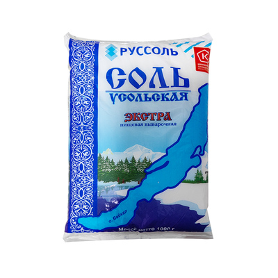 俄罗斯进口乌索利无碘食用盐袋装