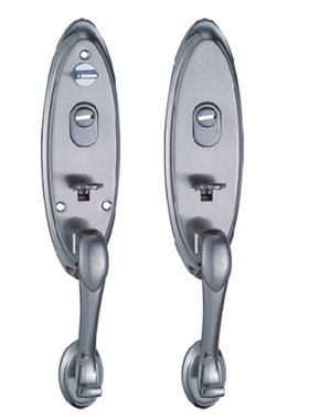 鸿利锁hooply不锈钢门天地锁拉手
