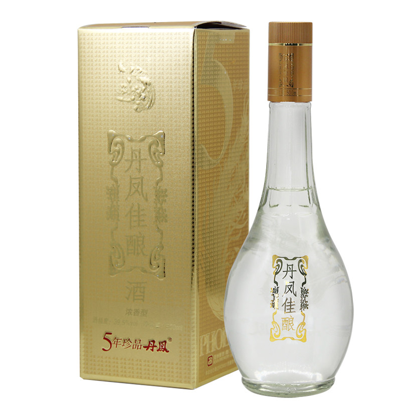金丹凤佳酿浓香型白酒39.5度500ml/瓶礼盒装厦门固态纯粮食高粱酒