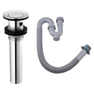 九牧卫浴下水器弹跳翻板式洗脸面盆台盆防臭下水管带溢水孔套装
