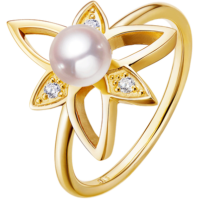 CIRCLE项链18k黄金珍珠